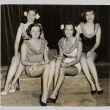 Four Miss Hawaii pageant finalists posing for a photograph (ddr-njpa-2-387)