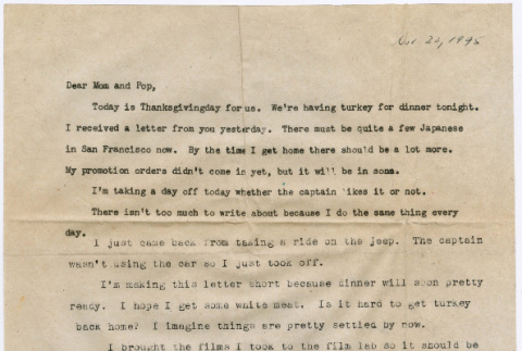 Letter from Tadashi Ishida to Mr. & Mrs. Y Ishida (ddr-densho-535-295)