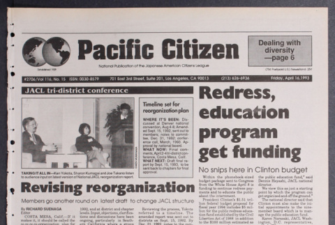 Pacific Citizen, Vol. 116, No. 15 (April 16, 1993) (ddr-pc-65-15)