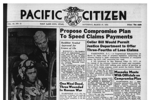 The Pacific Citizen, Vol. 32 No. 11 (March 17, 1951) (ddr-pc-23-11)