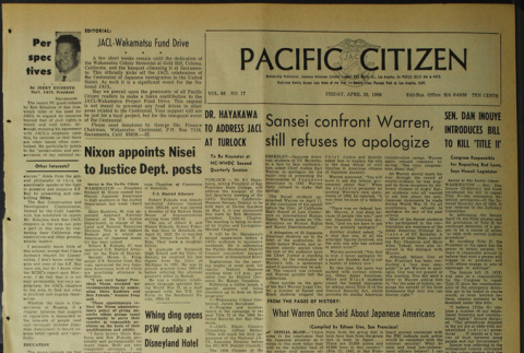 Pacific Citizen, Vol. 68, No. 17 (April 25, 1969) (ddr-pc-41-17)