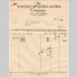 Invoice from Whitney Sporting Goods Co. (ddr-densho-319-542)