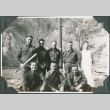 Eight men posing for photo, one holding baseball bat (ddr-ajah-2-352)