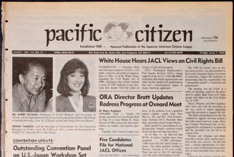 Pacific Citizen, Vol. 110, No. 21 (June 1, 1990) (ddr-pc-62-21)