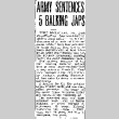 Army Sentences 5 Balking Japs (April 13, 1944) (ddr-densho-56-1037)