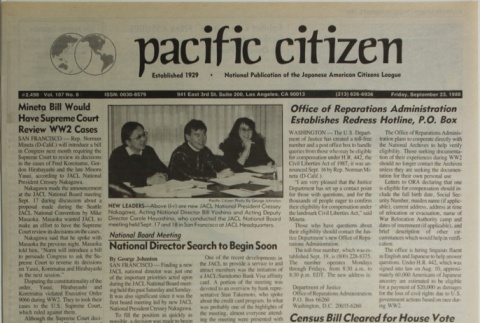 Pacific Citizen, Vol. 107, No. 8 (September 23, 1988) (ddr-pc-60-33)