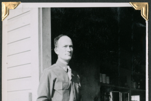 Man standing in doorway (ddr-densho-434-306)
