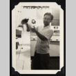 Ed at the Rohwer pharmacy (ddr-densho-542-690)
