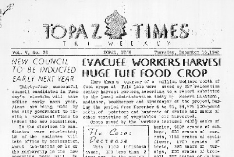 Topaz Times Vol. V No. 32 (December 16, 1943) (ddr-densho-142-251)