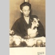 Yasunari Kawabata with a dog (ddr-njpa-4-544)