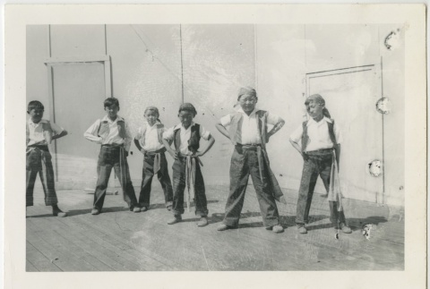 Group of boys wearing pirate costumes (ddr-manz-7-27)
