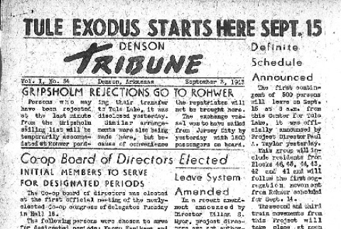 Denson Tribune Vol. I No. 54 (September 3, 1943) (ddr-densho-144-95)