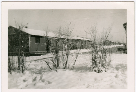 Barracks in the snow (ddr-densho-329-1385)
