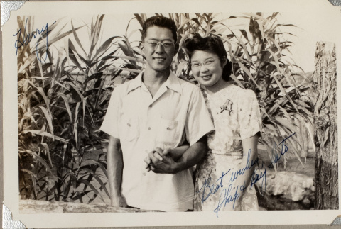 Couple holding hands (ddr-densho-587-68)