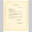 Letter (Form 734) from Joseph W. Carney, Fiscal Accountant, to Harry Bentley Wells, August 17, 1943 (ddr-csujad-48-88)