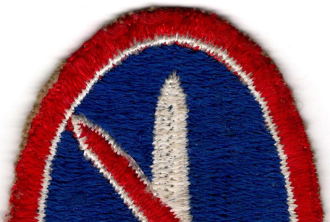 Shoulder patch for Military district of Washington, D.C. (ddr-densho-563-27)