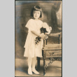 Portrait of girl with flowers (ddr-densho-293-39)