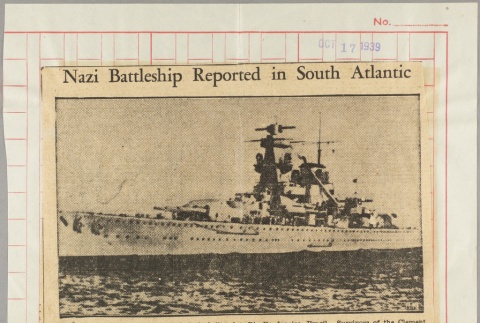 Clipping photo of the German cruiser Admiral Scheer (ddr-njpa-13-963)