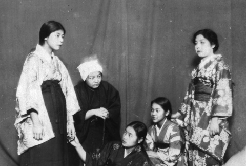 Women in costumes, performing a play (ddr-ajah-4-28)