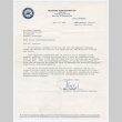 Award letter to Takeo Isoshima from Pat J. Walsh (ddr-densho-477-401)