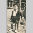 Child in shorts by tree (ddr-densho-523-75)
