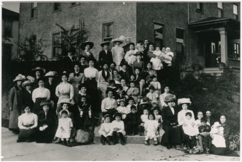 A group in front of the Fujin home (ddr-densho-353-308)