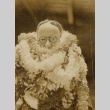J. Walter Doyle wearing leis (ddr-njpa-2-254)