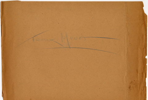 Sheet with Harry Miwa's signature (ddr-densho-587-45)