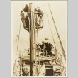 German sailors in a crow's nest and a gun turret (ddr-njpa-13-976)