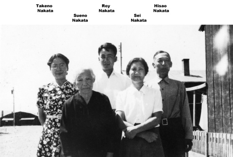 Takata family members at Heart Mountain (ddr-ajah-6-693)