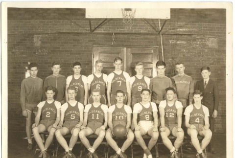 Group shot of William Koyama's basketball team (ddr-one-5-86)