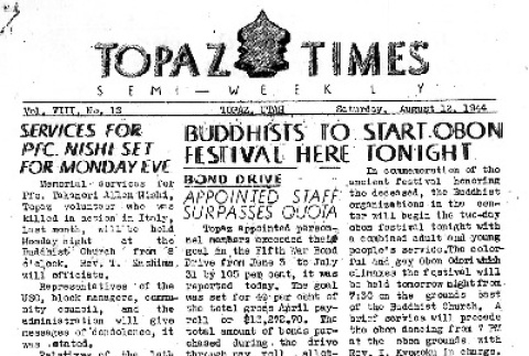 Topaz Times Vol. VIII No. 12 (August 12, 1944) (ddr-densho-142-332)