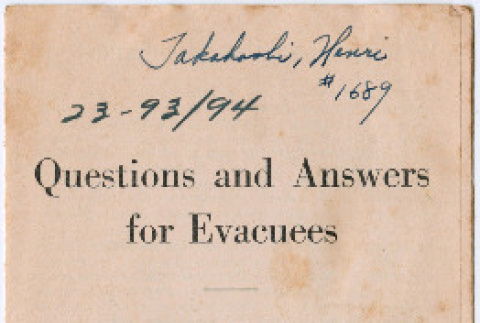 Questions and answers for Evacuees (ddr-densho-410-53)