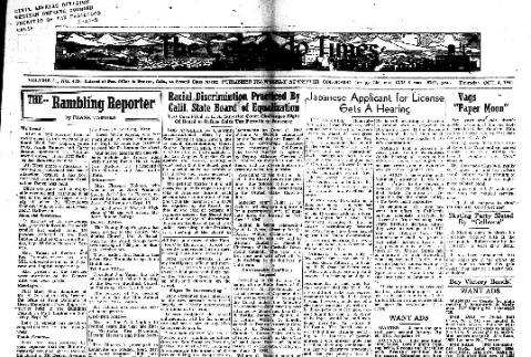 Colorado Times Vol. 31, No. 4370 (October 4, 1945) (ddr-densho-150-81)