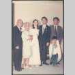 Bride and groom with three adults and child (ddr-densho-523-515)