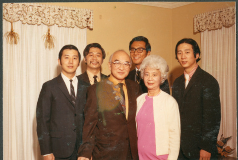 Agnes and Chester Sakura with their sons, David, Gerald, Chester Jr. and Norman (ddr-densho-523-540)