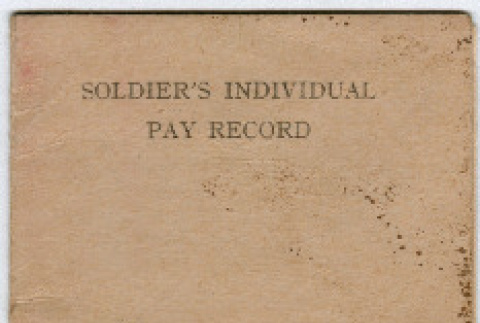 Soldier's Individual Pay Record (ddr-densho-368-10)