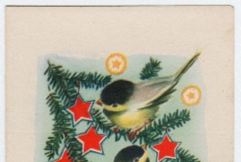 Christmas Card from the Simons with a photograph (ddr-densho-329-407)