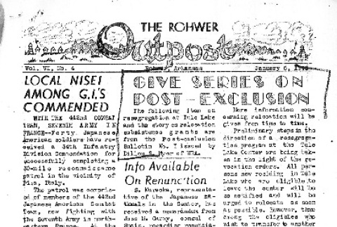 Rohwer Outpost Vol. VI No. 4 (January 6, 1945) (ddr-densho-143-233)