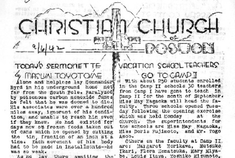 Poston Christian Church (September 6, 1942) (ddr-densho-145-196)