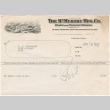 Invoice from the McMurtry Mfg. Co. (ddr-densho-319-521)