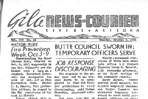 Gila News-Courier Vol. III No. 19 (October 5, 1943) (ddr-densho-141-163)