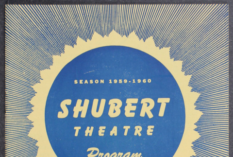 Program from production of The World of Suzie Wong at the Shubert Theatre in Cincinnati (ddr-densho-367-251)