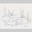 Sketch of a garden at the Teich project (ddr-densho-377-240)