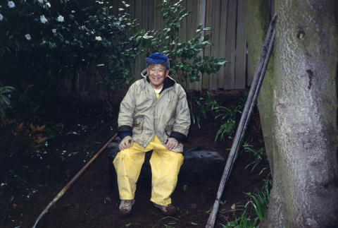 Tom Kubota gardening (ddr-densho-354-439)
