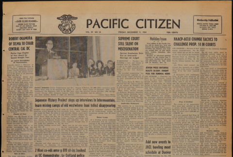 Pacific Citizen, Vol. 59, Vol. 25 (December 11, 1964) (ddr-pc-36-50)