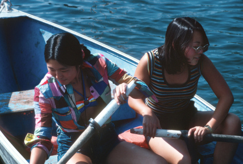 Campers in a rowboat (ddr-densho-336-1094)