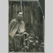 A man seated in a garden (ddr-densho-321-632)