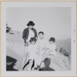 Yoshiko, Leslie, Susan and William Shiomi at Crater Lake overlook (ddr-densho-522-430)