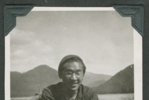 Man rowing boat (ddr-densho-540-96)